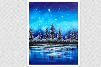 Paint Nite: Frosted Reflections
